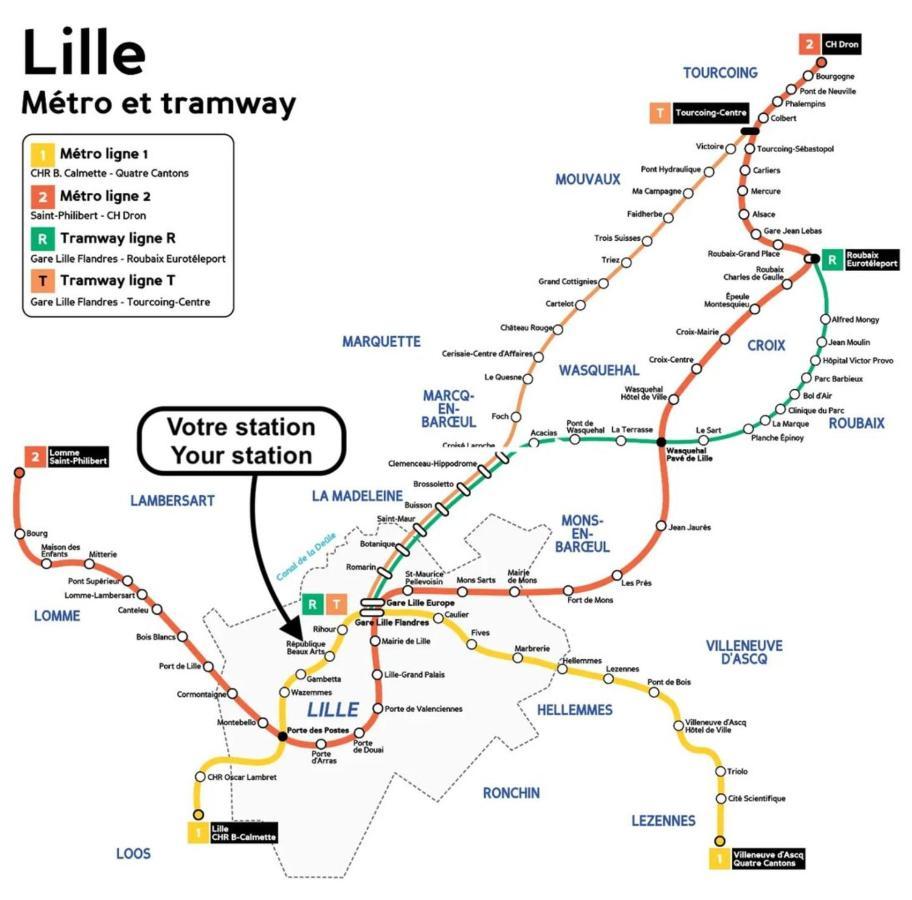 Lille Centre - Nice Cozy And Functional Parking Екстериор снимка